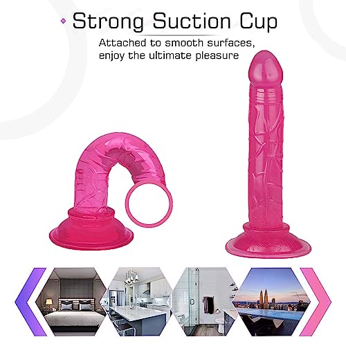 Beginner's Mini Pink Silicone Suction Cup Realistic Classic Wand