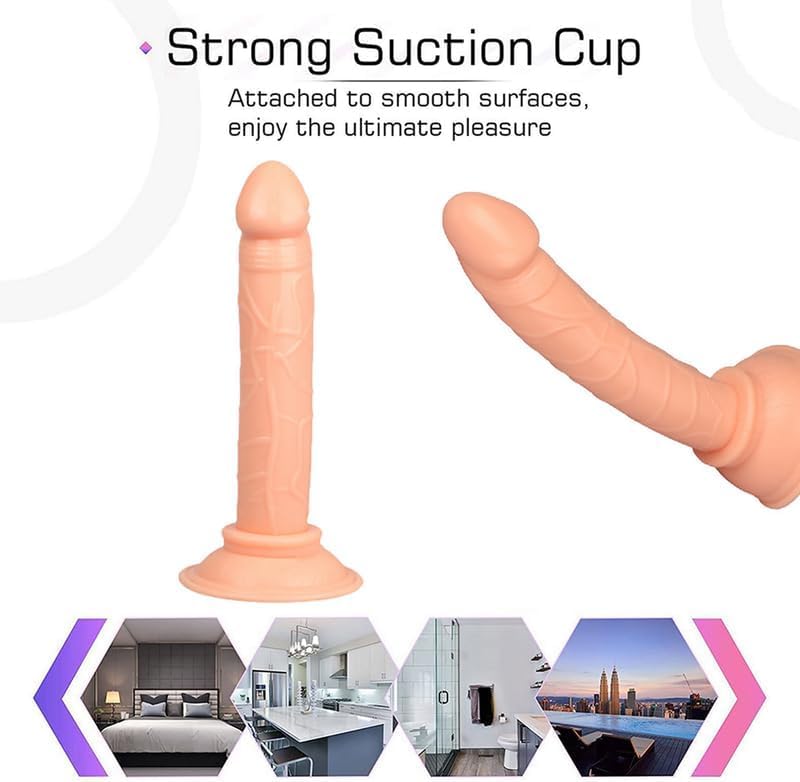 Realistic Silicone Dildo for Satisfying Stimulation - 5.7 Inch