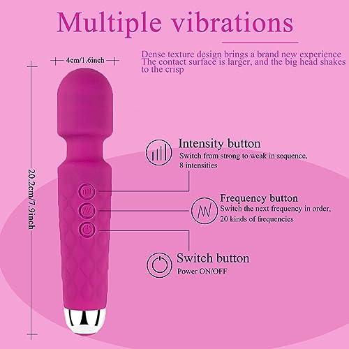 Deep Tissue Handheld Massager: 20 Modes, USB Rechargeable