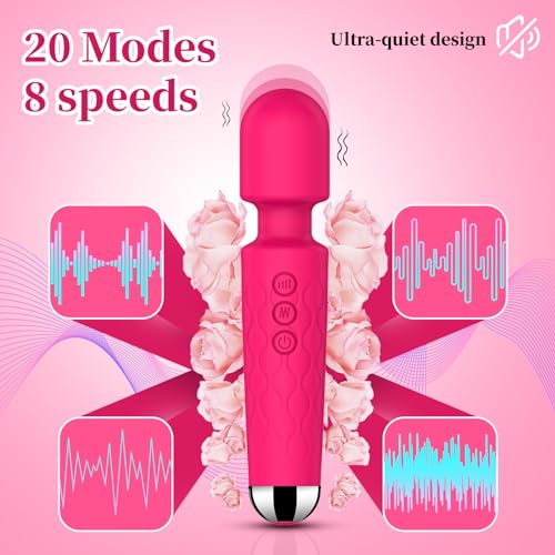 Deep Tissue Handheld Massager: 20 Modes, USB Rechargeable