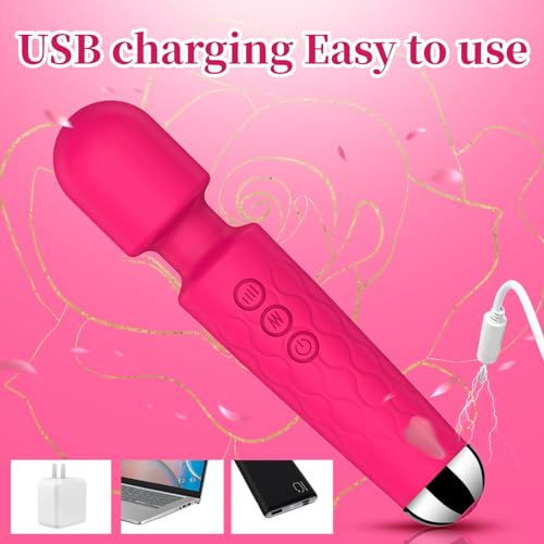 Deep Tissue Handheld Massager: 20 Modes, USB Rechargeable