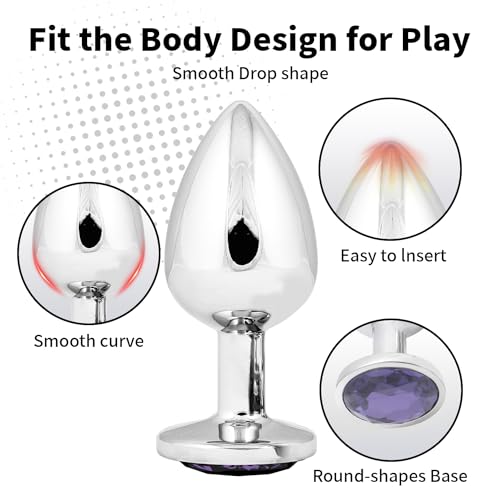 Expanding Butt Plug Toy for Couples - Stainless Steel