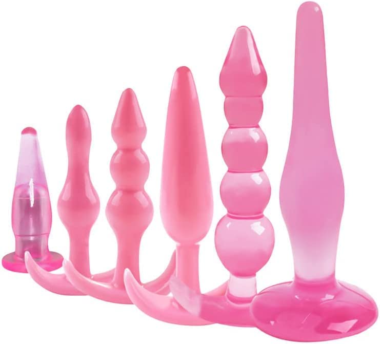 Portable Butt Plug Kit with 6pcs for Erotic Fun
