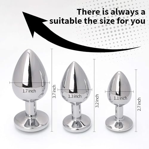 Expanding Butt Plug Toy for Couples - Stainless Steel