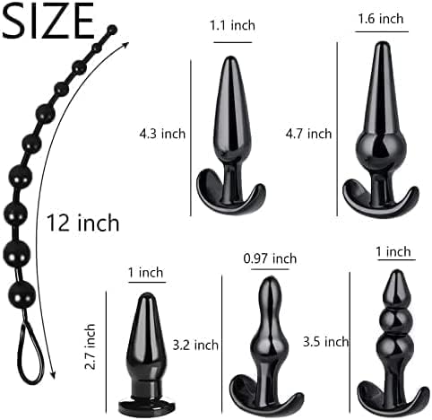 Sleek Silicone Anal Plug Gift Set for Men and Women