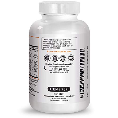 Bronson Super B Vitamin Complex - 100 Tablets