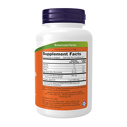 Men's Health Saw Palmetto Supplement, 90 Softgels
