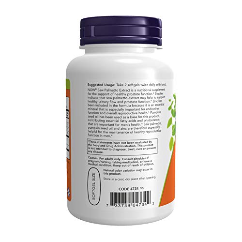 Men's Health Saw Palmetto Supplement, 90 Softgels