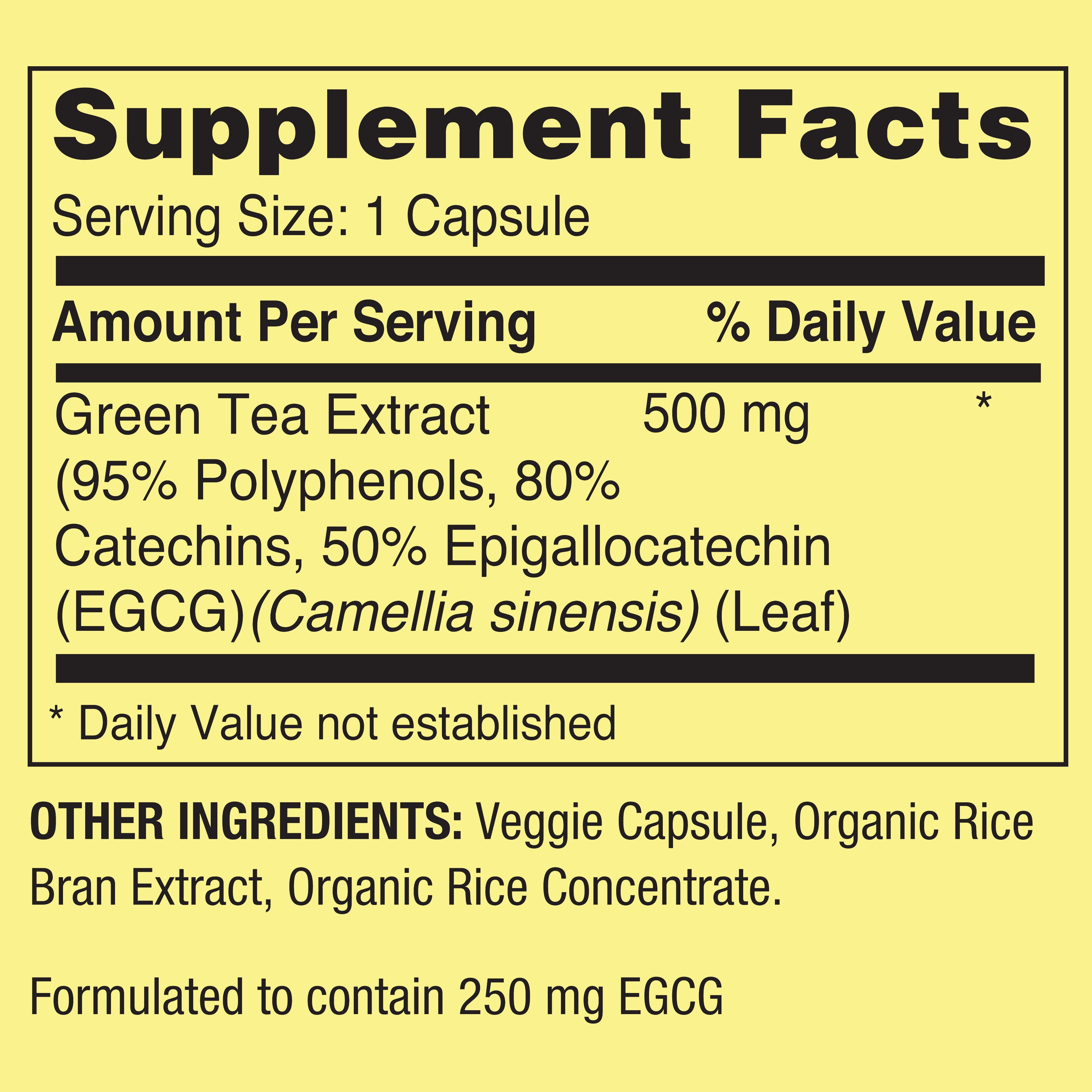 Spring Valley Green Tea Extract Capsules - 60ct