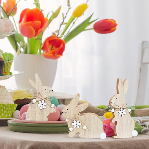 Easter Bunny Wooden Sign Decorations for Celebrations