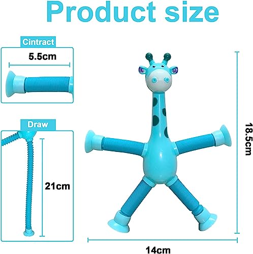 4pcs Giraffe Pop Tubes Sensory Toys for Celebrations