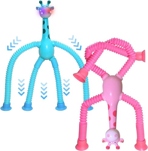 4pcs Giraffe Pop Tubes Sensory Toys for Celebrations