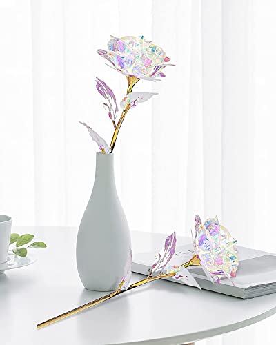 Galaxy Rose Crystal Flower - Unique Valentines Gift