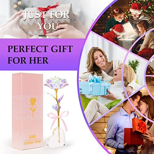 Galaxy Rose Crystal Flower - Unique Valentines Gift