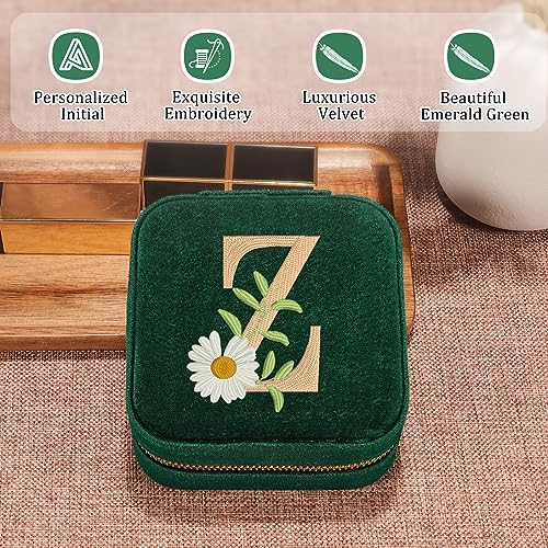 Personalized Velvet Jewelry Travel Box - Celebratory Gifts