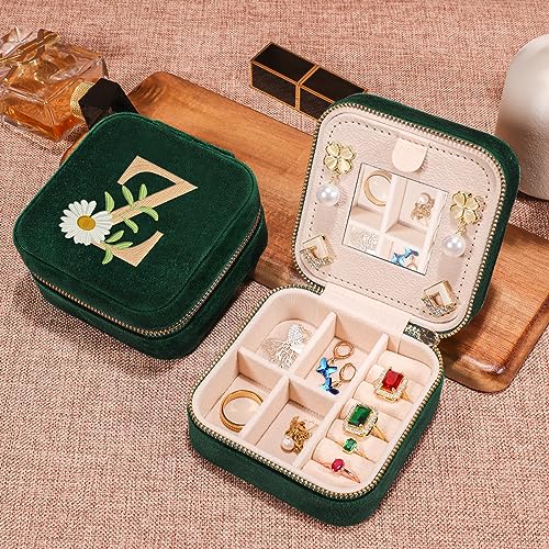 Personalized Velvet Jewelry Travel Box - Celebratory Gifts