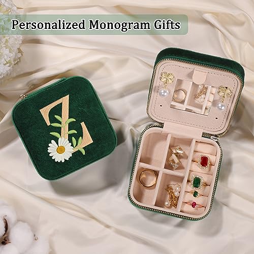 Personalized Velvet Jewelry Travel Box - Celebratory Gifts