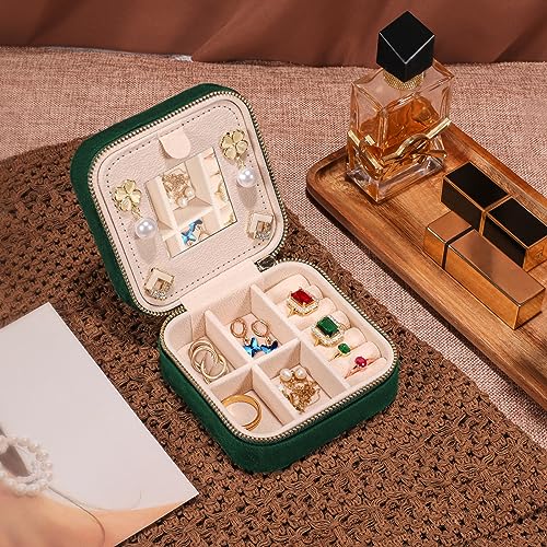 Personalized Velvet Jewelry Travel Box - Celebratory Gifts