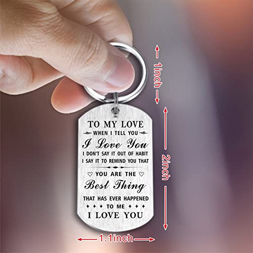 Yobent Love Keychain: Romantic Gift for Her, Celebrate
