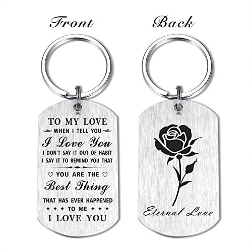 Yobent Love Keychain: Romantic Gift for Her, Celebrate