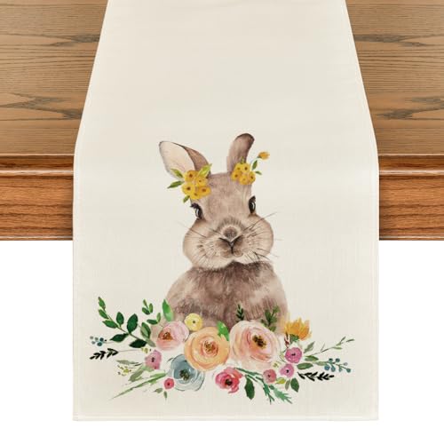 Easter Bunny Table Runner: Festive Home Party Decor