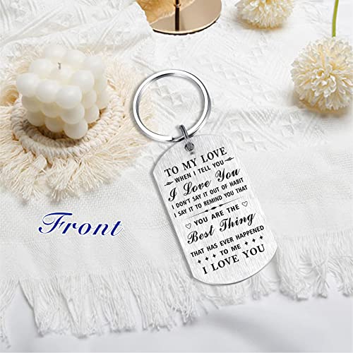 Yobent Love Keychain: Romantic Gift for Her, Celebrate