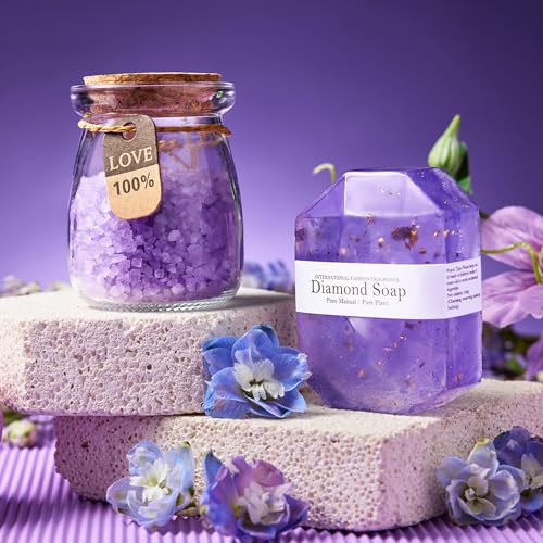 Lavender Spa Gift Basket Set for Celebrating Women