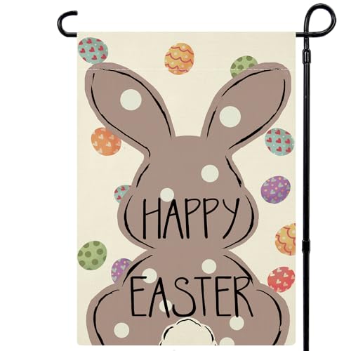 Double Sided Easter Bunny Garden Flag