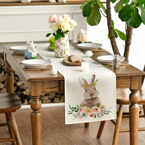 Easter Bunny Table Runner: Festive Home Party Decor