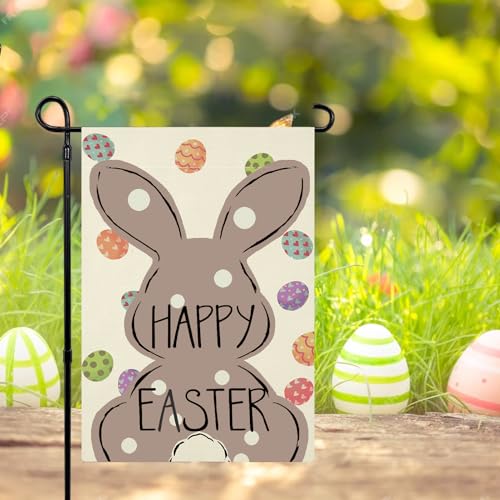 Double Sided Easter Bunny Garden Flag