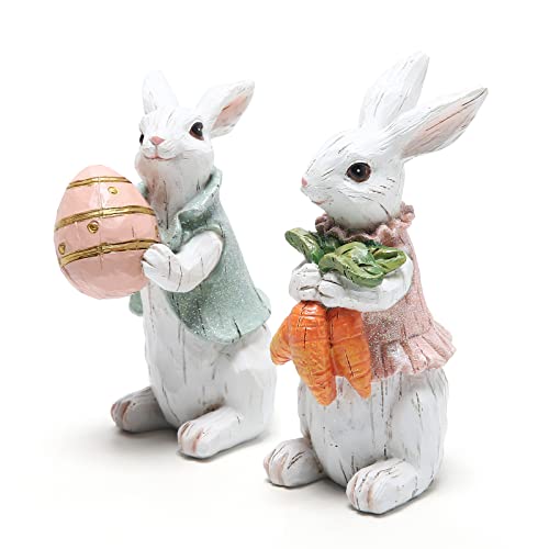 Easter Bunny Figurines - Spring Home Decor