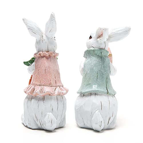 Easter Bunny Figurines - Spring Home Decor