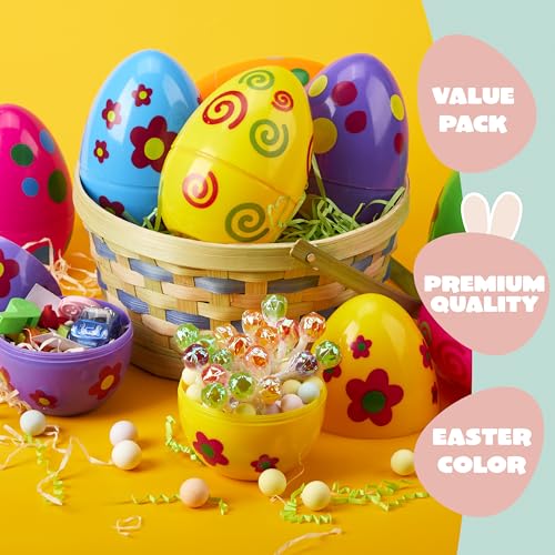 Giant Easter Eggs - 12 Pieces for Egg Hunt