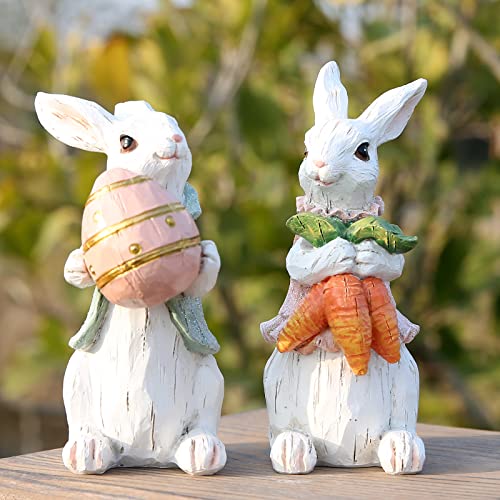 Easter Bunny Figurines - Spring Home Decor