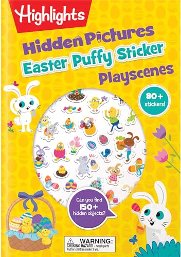 Easter Puffy Sticker Playscenes with Hidden Pictures