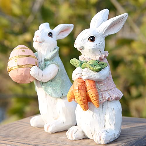 Easter Bunny Figurines - Spring Home Decor