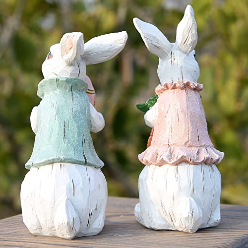 Easter Bunny Figurines - Spring Home Decor