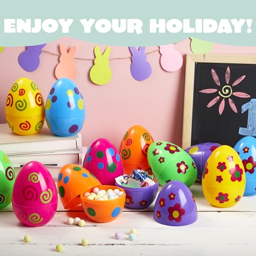 Giant Easter Eggs - 12 Pieces for Egg Hunt