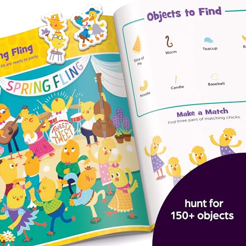 Easter Puffy Sticker Playscenes with Hidden Pictures