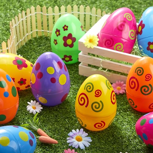 Giant Easter Eggs - 12 Pieces for Egg Hunt