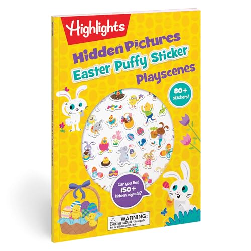 Easter Puffy Sticker Playscenes with Hidden Pictures