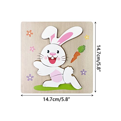 4 Easter Wooden Puzzles for Kids - Gifts & Party Favors