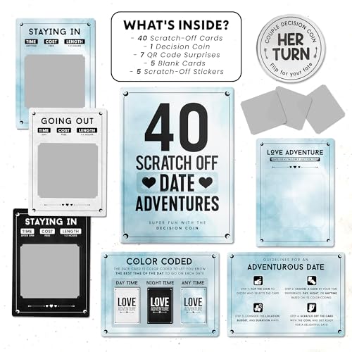 LOVEVIBE - Couples Scratch Off Games - Date Adventures