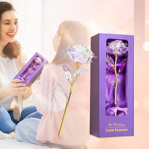 Rainbow Rose Flower Gifts for Women, Mom, Grandma