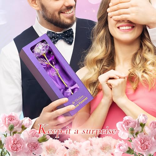 Rainbow Rose Flower Gifts for Women, Mom, Grandma