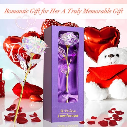 Rainbow Rose Flower Gifts for Women, Mom, Grandma
