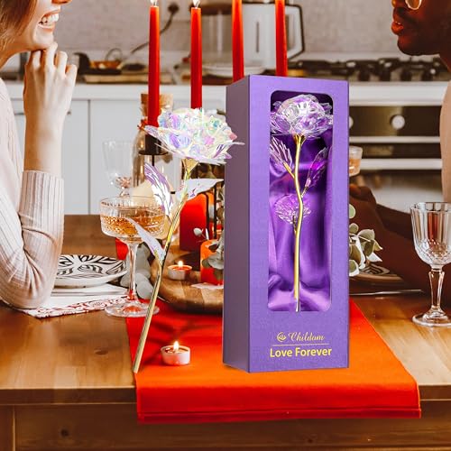 Rainbow Rose Flower Gifts for Women, Mom, Grandma