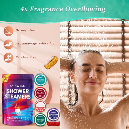21Pcs JoJowell Aromatherapy Shower Steamer Gift Set