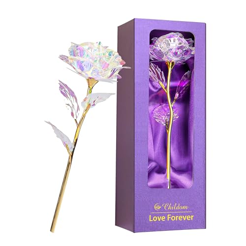 Rainbow Rose Flower Gifts for Women, Mom, Grandma