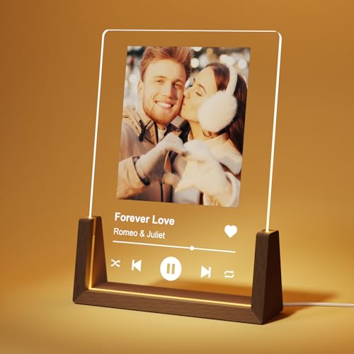 Customized Spotify Plaque & LED Picture Frame for Valentines